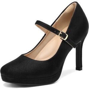 Elegant Black Mary Jane Heels